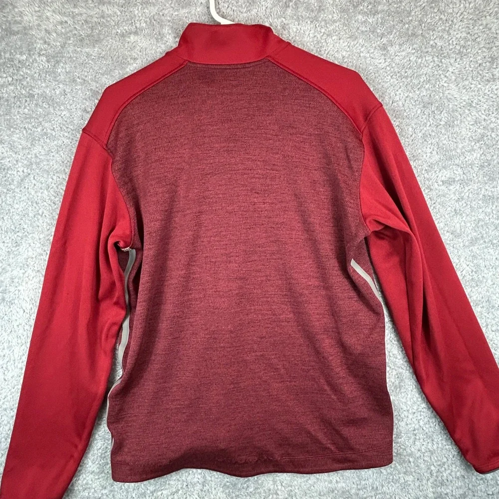Nike Alabama Crimson Tide Dri-FIT Quarter Zip Pullover Mens M Red Heather *read*